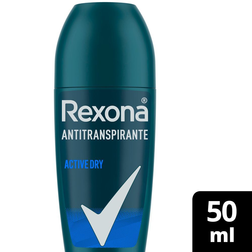 Antitranspirante Roll-On Active Dry 72h Rexona Men 50ml