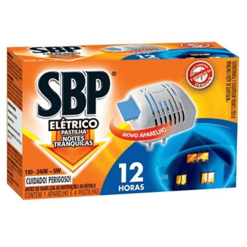 Repelente Elétrico Pastilha SBP 12 horas