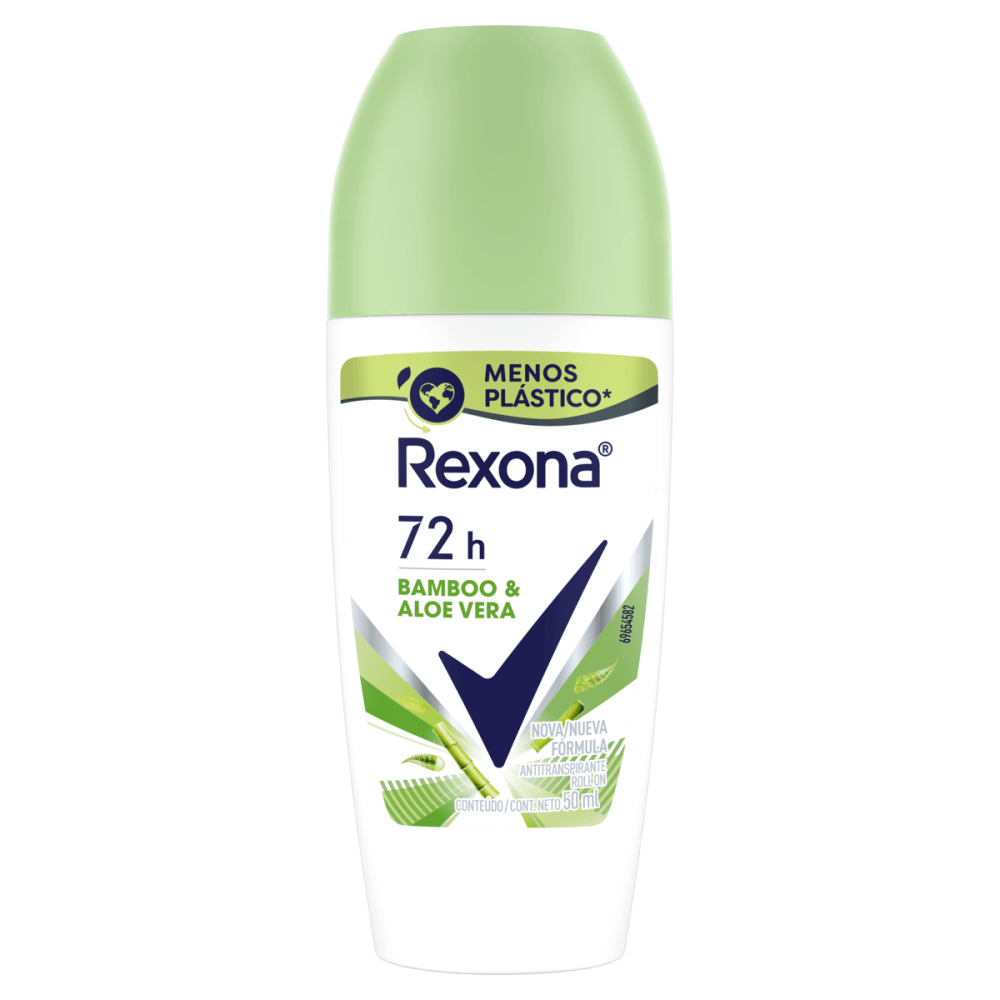 Antitranspirante Roll-On Bamboo & Aloe Vera 72h Rexona 50ml