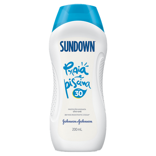 Protetor Solar FPS 30 Sundown Praia e Piscina Frasco 200ml