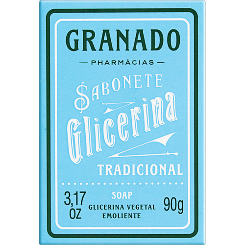 Sabonete em Barra de Glicerina Vegetal Tradicional Granado Caixa 90g