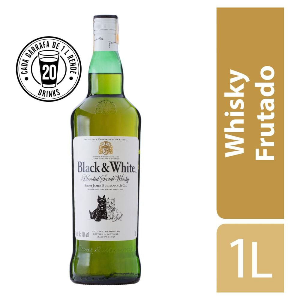 Whisky Black White 1l