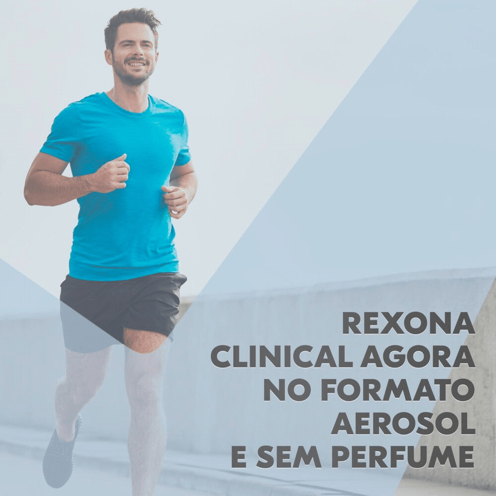Encontraproduto.com.br - Antitranspirante Aerossol sem Perfume 96h Rexona Clinical 150ml Spray