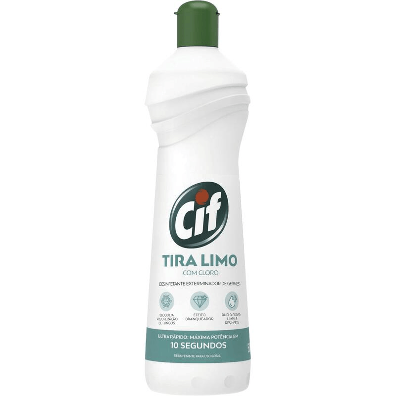 Desinfetante para Uso Geral Tira-Limo com Cloro Cif Squeeze 500ml