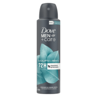 Antitranspirante Aerossol Eucalipto e Menta 72h Proteção Dove Men+Care 150ml Spray