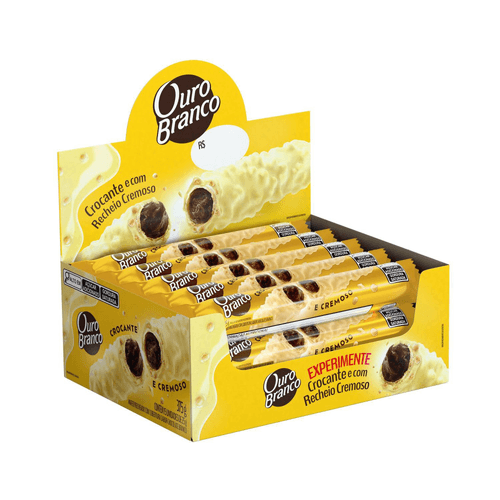 Stick Wafer Recheado Ouro Branco 25g