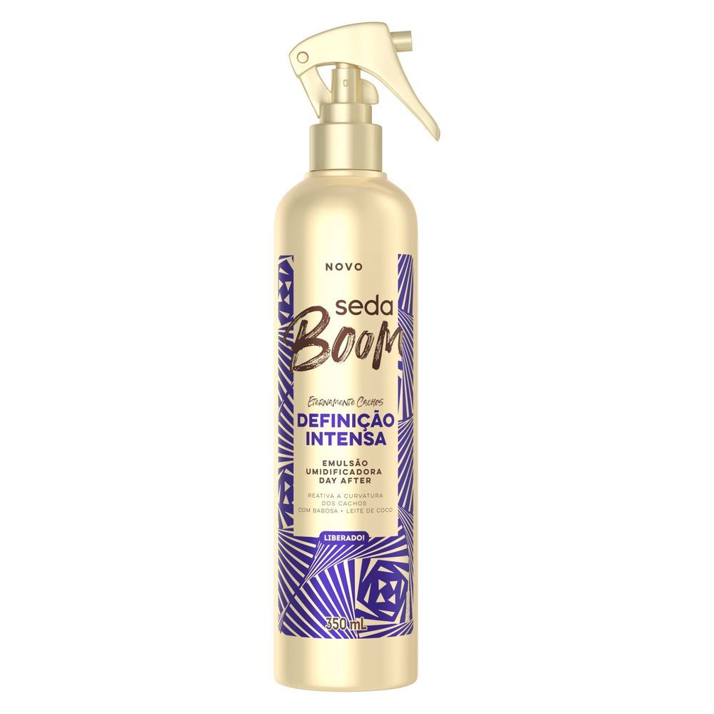 EMULSAO UMIDICADORA CABELO SEDA BOOM 350ML DEFINIÇAO INTENSA  -SPRAY