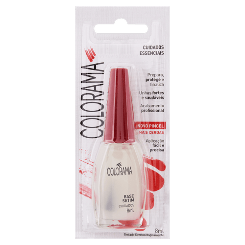 Esmalte Longa Duração Bl Cuidados Base Setim Colorama 8Ml