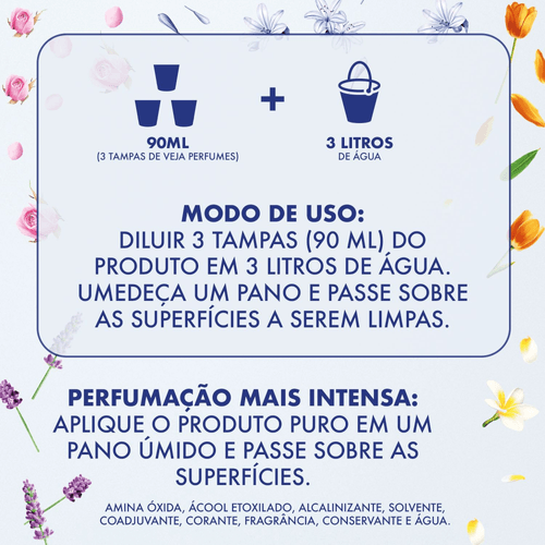 Limpador Perfumado Veja Jasmin do Caribe - 2L