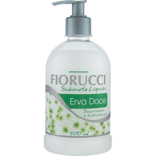 Sabonete Líquido Suavidade & Hidratação Erva-Doce Fiorucci Frasco 500ml