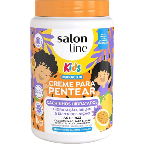 CREME  PENTEAR  SALON LINE KIDS HIDRATADOS  MARACUJA  1KG