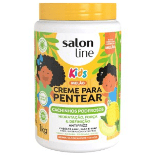 CREME  PENTEAR  SALON LINE  KIDS CACHINHOS PODEROSOS MELÃO 1KG