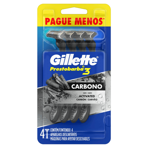 AP BARB PRESTOBARBA-3 4UN CARBONO