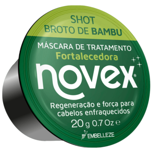 MASCARA TRATAMENTO NOVEX SHOT BROTO BAMBU  20G