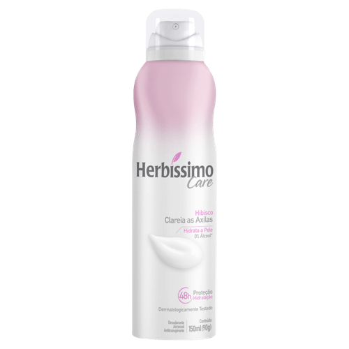 Antitranspirante Aerossol Hibisco Herbíssimo Care 150ml Spray
