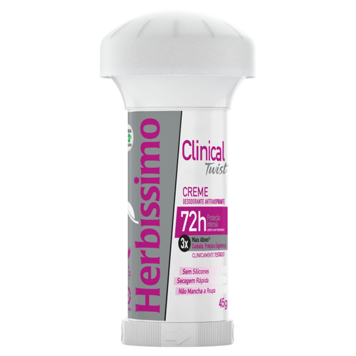 DES CREME HERBISSIMO TWIST CLINICAL ROSA
 45G