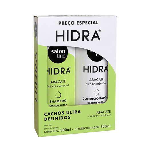 Kit Shampoo e Condicionador Hidra Cachos Ultra Definidos Salon Line 300ml