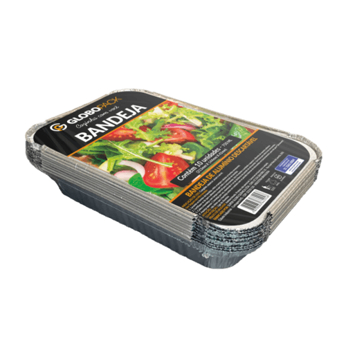 BANDEJA ALUM GLOBOPACK 750ML