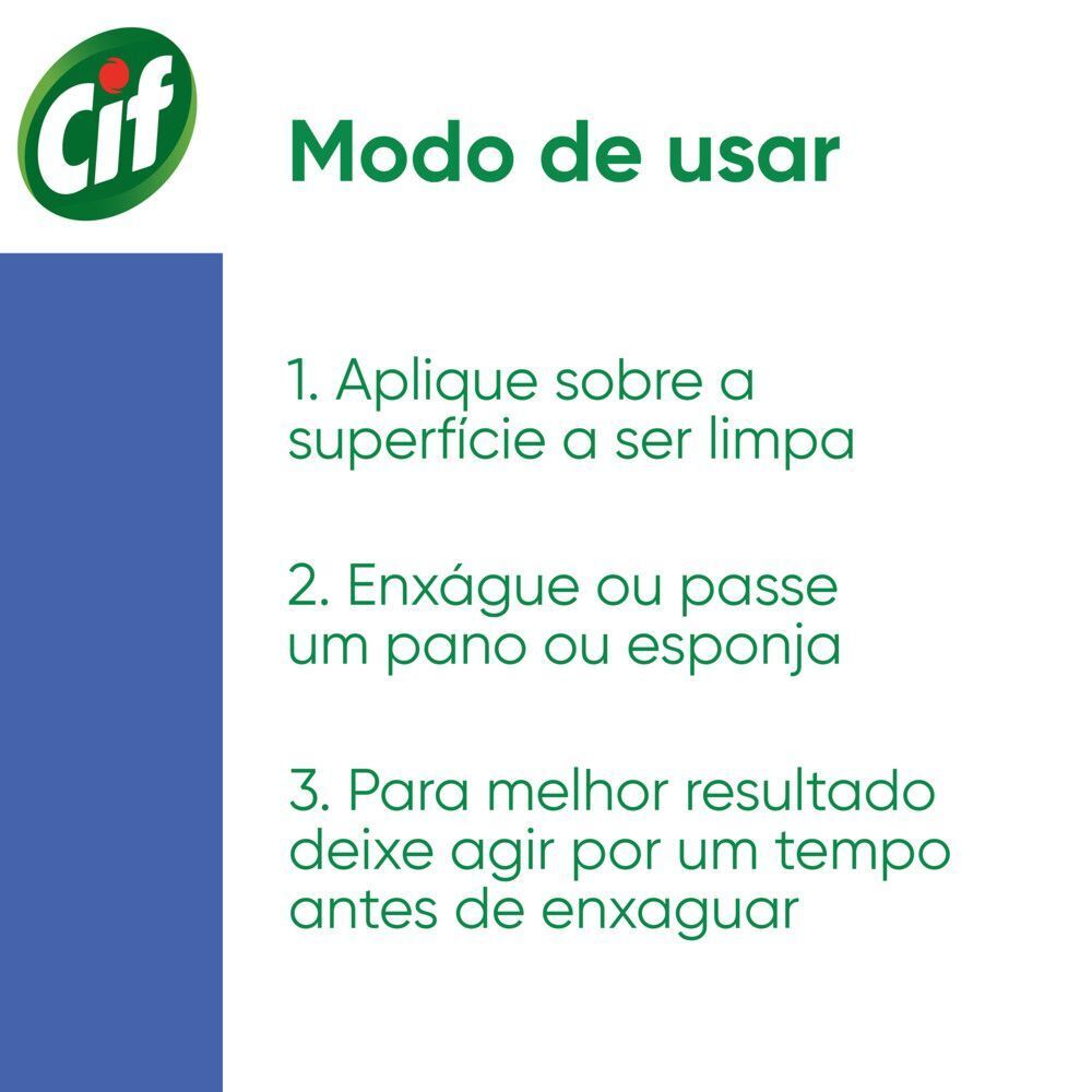 Limpador de Uso Geral Banheiro sem Cloro Cif Squeeze 500ml