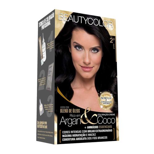 Tintura Permanente Beauty Color Creme 2.0 Preto