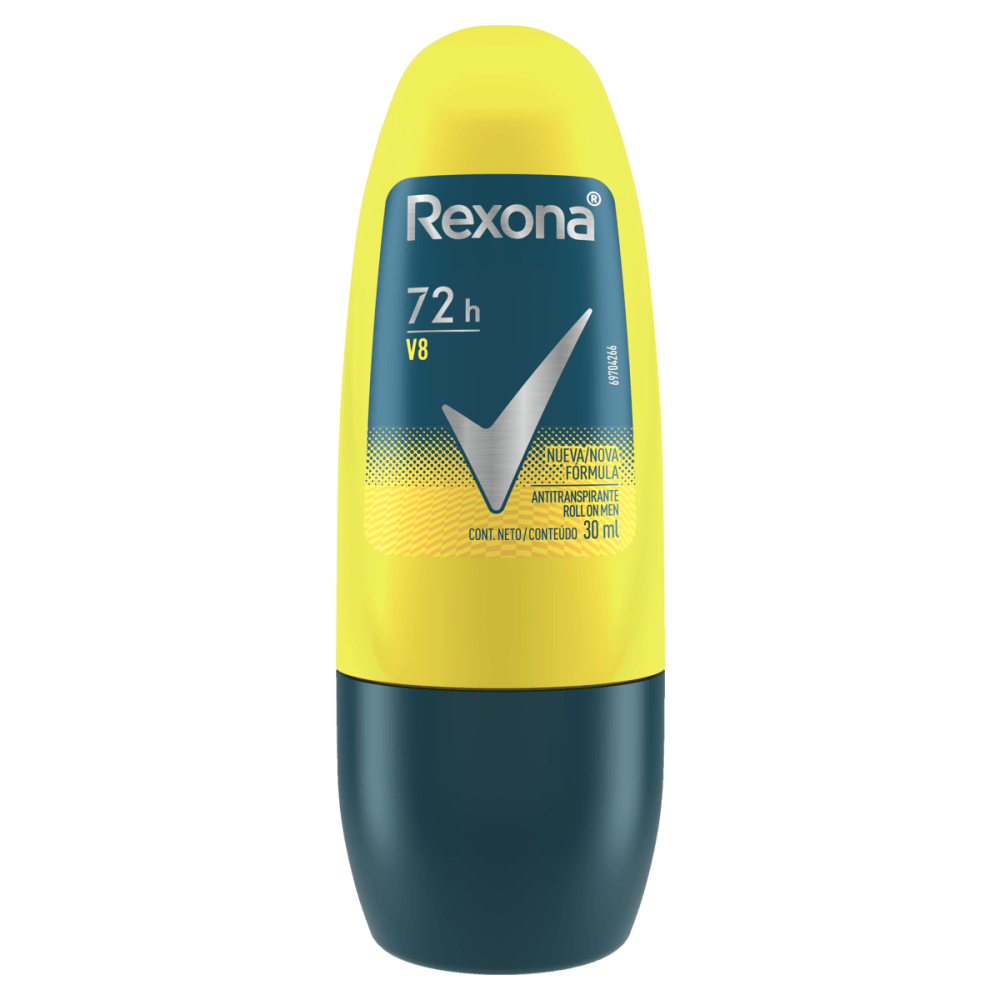 Antitranspirante Roll-On V8 72h Rexona Men 30ml