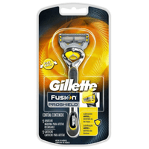 Aparelho Recarregável e Carga para Barbear Gillette Proshield