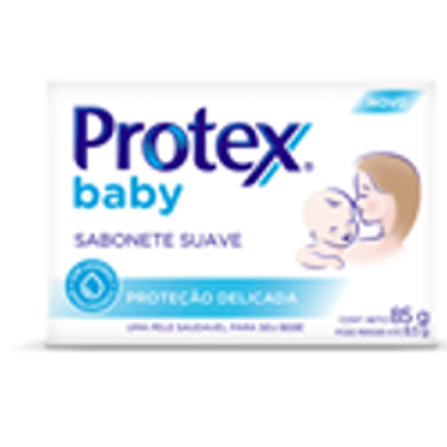 Sabonete Barra Suave Protex Baby Proteção Delicada Caixa 85g