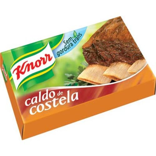 Caldo Tablete Costela Knorr Mais Sabor Caixa 57g 6 Unidades