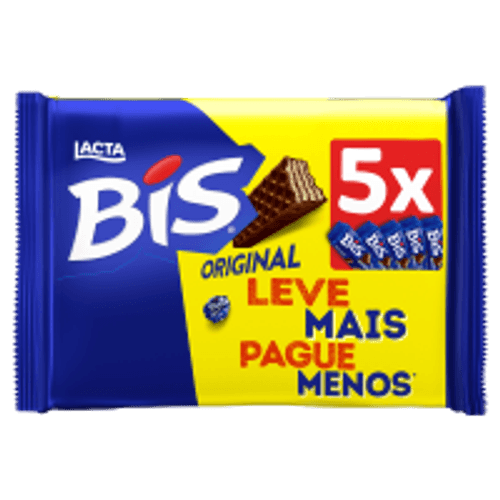 Bis Ao Leite - Kit com 5 unidades de 100,8g
