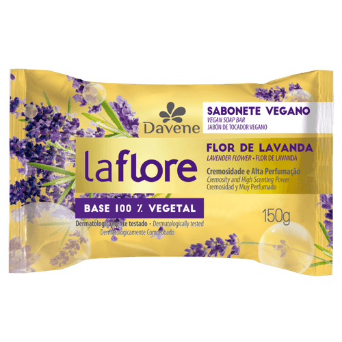 Sabonete em Barra Vegetal Flor de Lavanda Davene La Flore Flow 150g