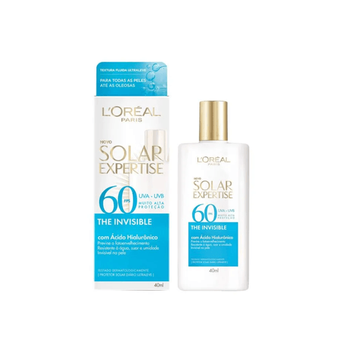 Protetor Solar Facial Loreal Paris Fps60 The Invisible Sem Cor 40ml