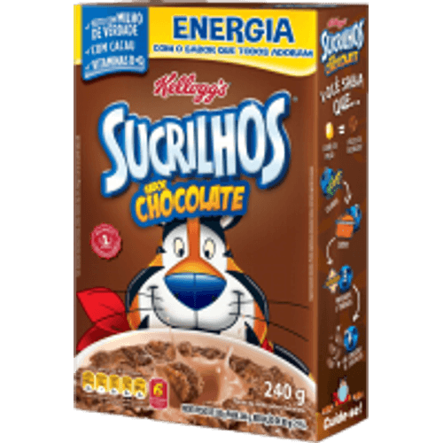 Cereal Matinal Flocos de Milho Chocolate Kellogg's Sucrilhos Caixa 240g