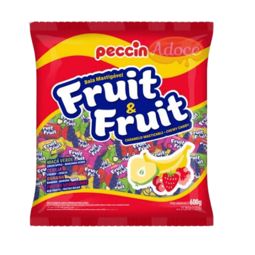 Bala Mastigável Peccin 400g-pc Fruit&fruit