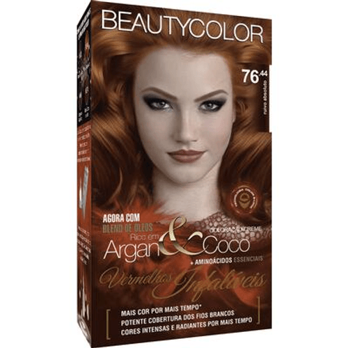 TINT PERM BEAUTY COLOR CR KIT. 76.44RUIVO ABSO