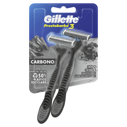 AP BARB PRESTOBARBA-3 2UN-SM CARBONO