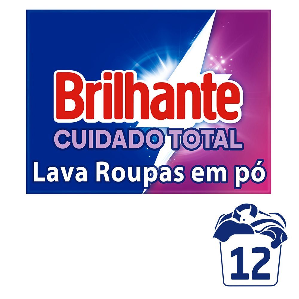 LAVA ROUPA PO BRILHANTE 800G-CX CUIDADO TOTAL
