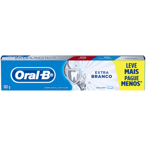 CREME DENTAL ORAL-B 180G LV+PG- EXTRA BRANCO