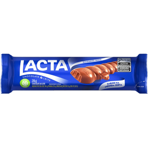 Chocolate Lacta ao Leite 28g