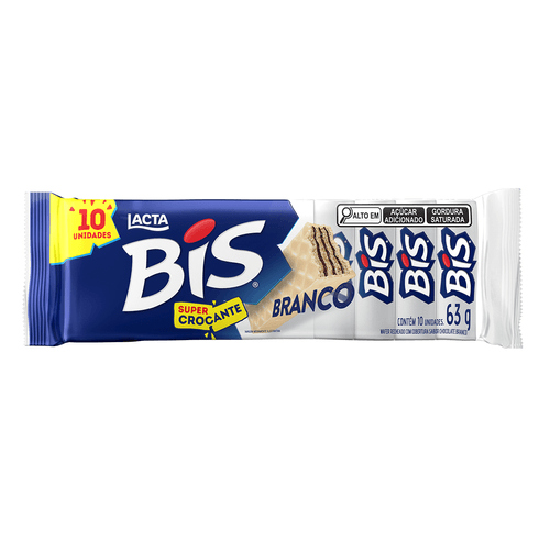 CHOCOLATE LACTA BIS 63G CHOCOLATE BRANCO