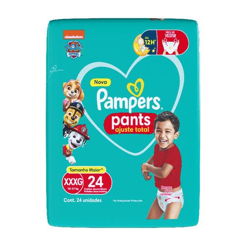FRALDA PAMPERS PANTS AJUSTE TOT MEGA XXXG 24 UN