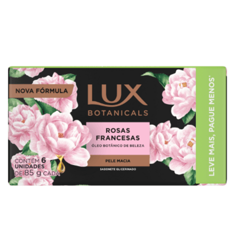 SAB LUX BOTANICALS 85G PACK 6UN ROSAS FRANCESAS