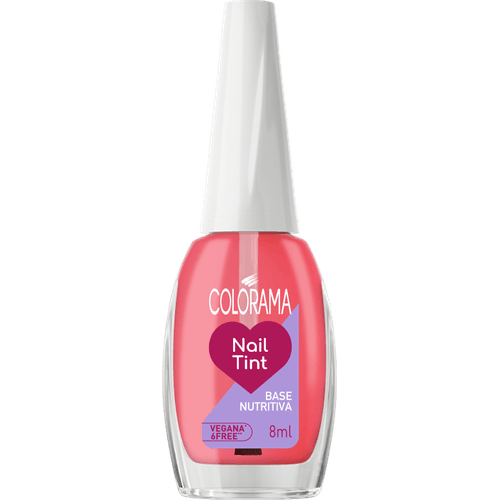 ESMALTE COLORAMA SALVA UNHAS NAIL TINT BASE NUTRITIVA 1 UN 8ML VEGANA 6FREE