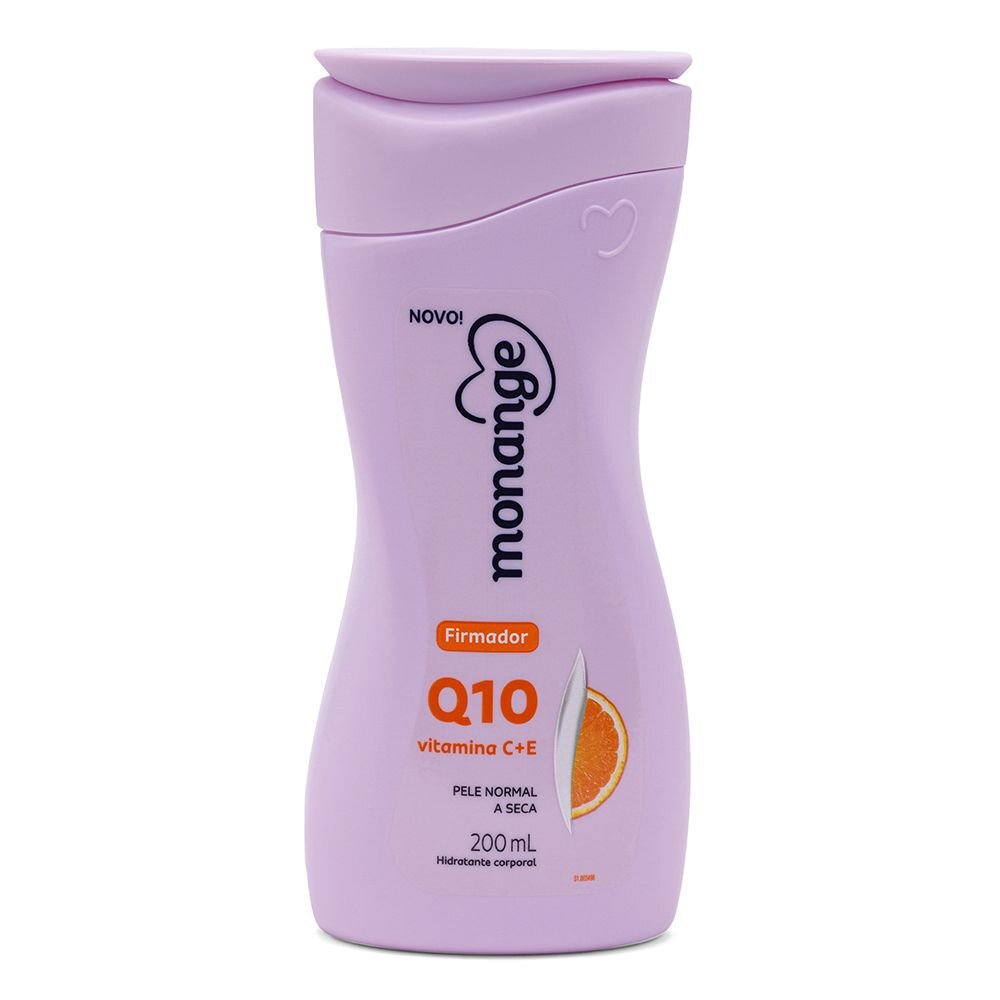 Hidratante Monange Firmador Q10 Vitamina C + E – Pele Normal a Seca com Ação Desodorante 200ml