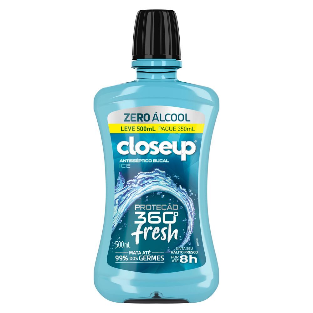 Antisséptico Bucal Close up Ice sem Álcool 500ml