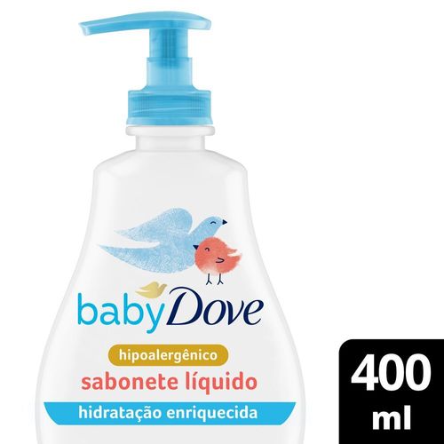 Sabonete Líquido Hidratação Enriquecida da Cabeça aos Pés Dove Baby Frasco 400ml