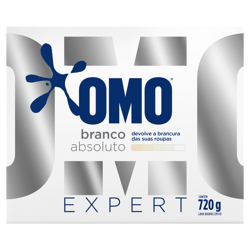 Lava-Roupas em Pó Roupas Brancas Omo Expert Caixa 720g