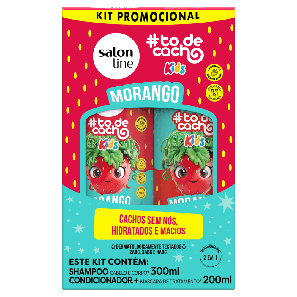 KIT SALON-L T-DCACH SH+CO 300+200ML MORANGO