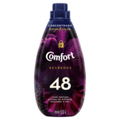 Amaciante de Roupa Concentrado 48 Comfort Segredos Frasco 1,5l