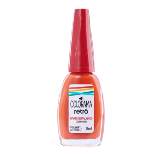 Colorama Retrô Esmalte Cremoso Nariz De Palhaço 8ml