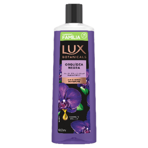 SABONETE LÍQUIDO ORQUÍDEA NEGRA LUX BOTANICALS FRASCO 650ML TAMANHO FAMÍLIA
